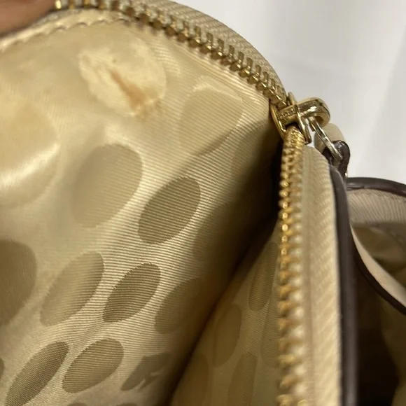 Kate Spade Leather Handbag Color Gray/Taupe - Picture 8 of 16